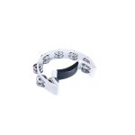 PANDERO LIVERPOOL MEDIA LUNA CON 16 PARES DE SONAJEROS BLANCO