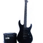 PACK GUITARRA LTD M-10 BLACK SATIN